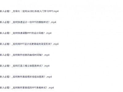 旁门左道八合一PPT一站式系统课程（完结）