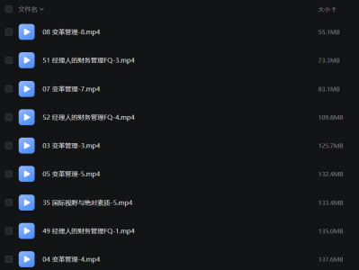 余世维企业管理讲座全套