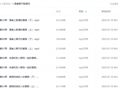 酒桌聊天敬酒词