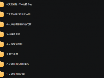 天涯神贴最全合集