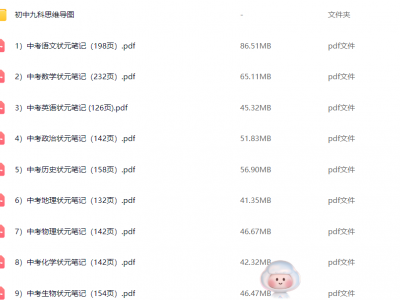 初中全套学习资料