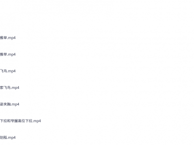 健身新手入门训练经验视频课程