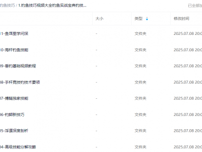 钓鱼技巧视频大全钓鱼实战宝典钓技教程学基本功路亚钓法鱼饵制作