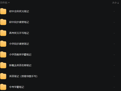 学霸、中考状元、高考状元笔记类资料汇总【6.33GB】