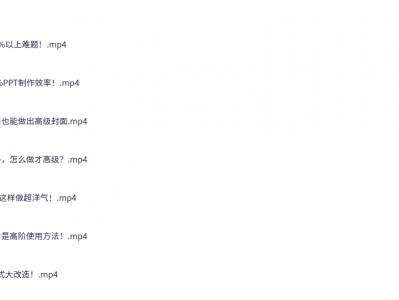 6个万能公式搞定职场PPT【7个视频】【课程物料】【1G】