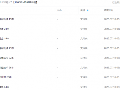 1800本+机械类书籍