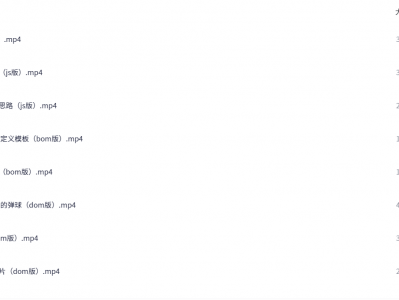 36个JavaScript特效教程，学完即精通