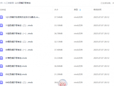 六顶帽子思考法