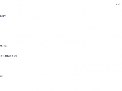 王阳明著作合集（12G）